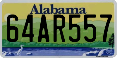 AL license plate 64AR557