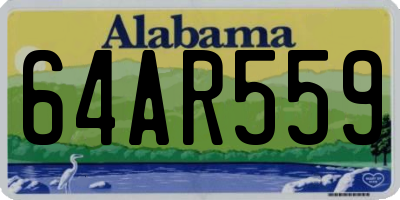 AL license plate 64AR559