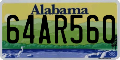 AL license plate 64AR560
