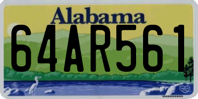 AL license plate 64AR561