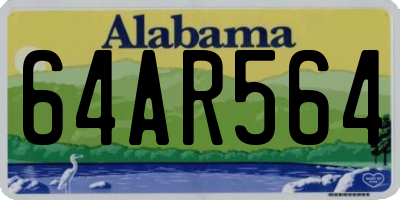 AL license plate 64AR564