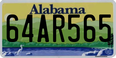 AL license plate 64AR565