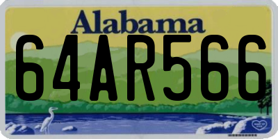 AL license plate 64AR566