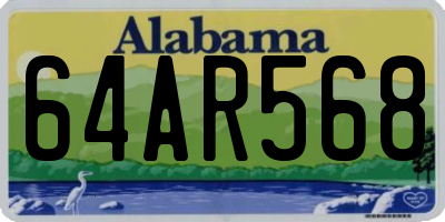 AL license plate 64AR568