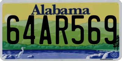 AL license plate 64AR569