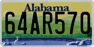 AL license plate 64AR570