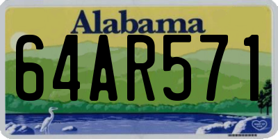 AL license plate 64AR571