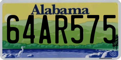AL license plate 64AR575