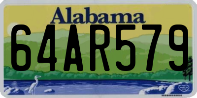 AL license plate 64AR579