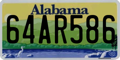 AL license plate 64AR586