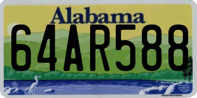 AL license plate 64AR588