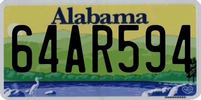 AL license plate 64AR594