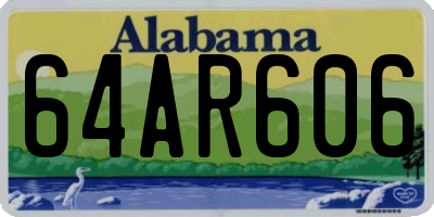 AL license plate 64AR606