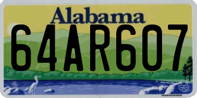 AL license plate 64AR607