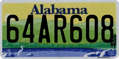 AL license plate 64AR608