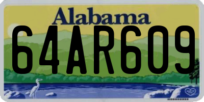 AL license plate 64AR609