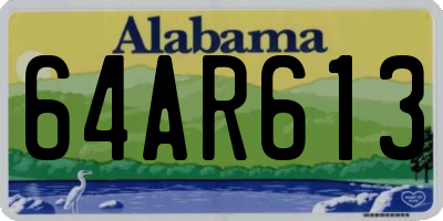 AL license plate 64AR613