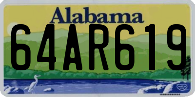 AL license plate 64AR619