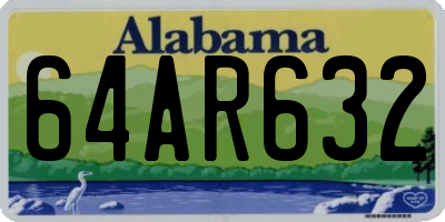 AL license plate 64AR632