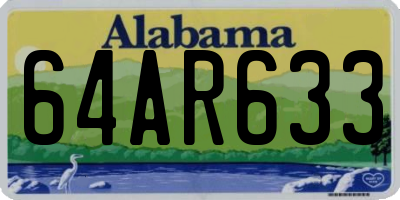 AL license plate 64AR633