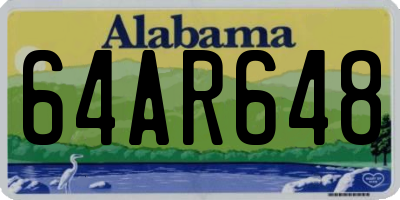 AL license plate 64AR648