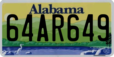 AL license plate 64AR649
