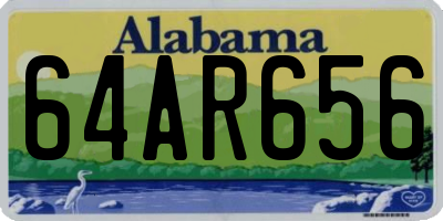 AL license plate 64AR656