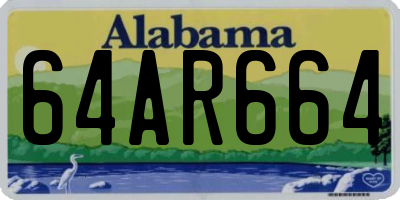 AL license plate 64AR664