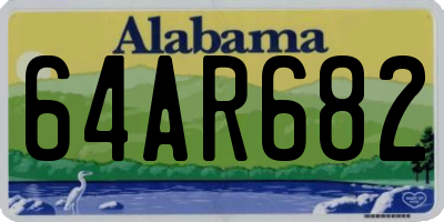 AL license plate 64AR682
