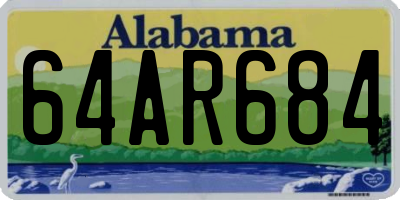 AL license plate 64AR684