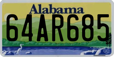 AL license plate 64AR685