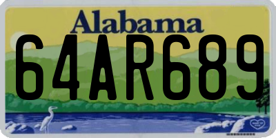 AL license plate 64AR689