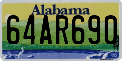 AL license plate 64AR690