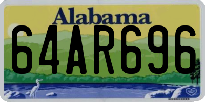 AL license plate 64AR696