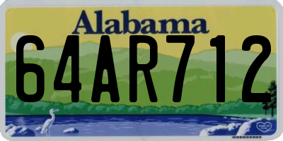 AL license plate 64AR712