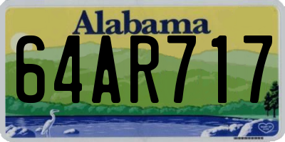 AL license plate 64AR717