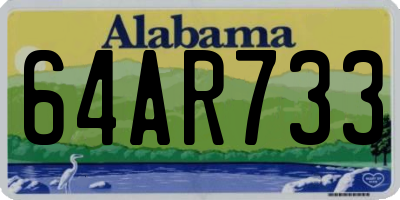 AL license plate 64AR733