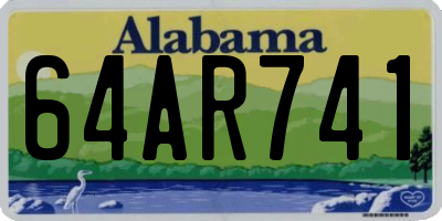 AL license plate 64AR741
