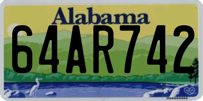 AL license plate 64AR742
