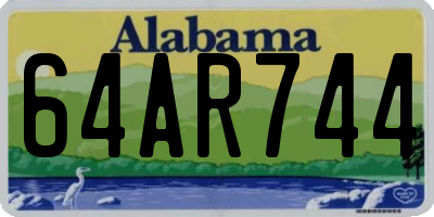 AL license plate 64AR744