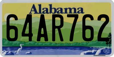 AL license plate 64AR762