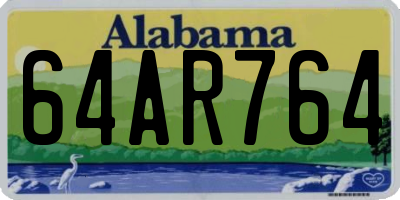 AL license plate 64AR764