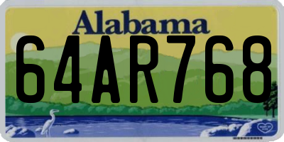 AL license plate 64AR768