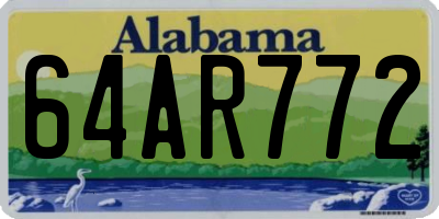 AL license plate 64AR772