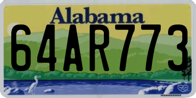 AL license plate 64AR773