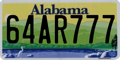 AL license plate 64AR777