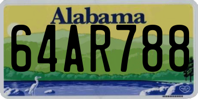 AL license plate 64AR788
