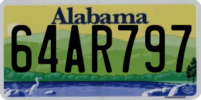 AL license plate 64AR797