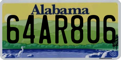 AL license plate 64AR806