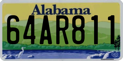 AL license plate 64AR811